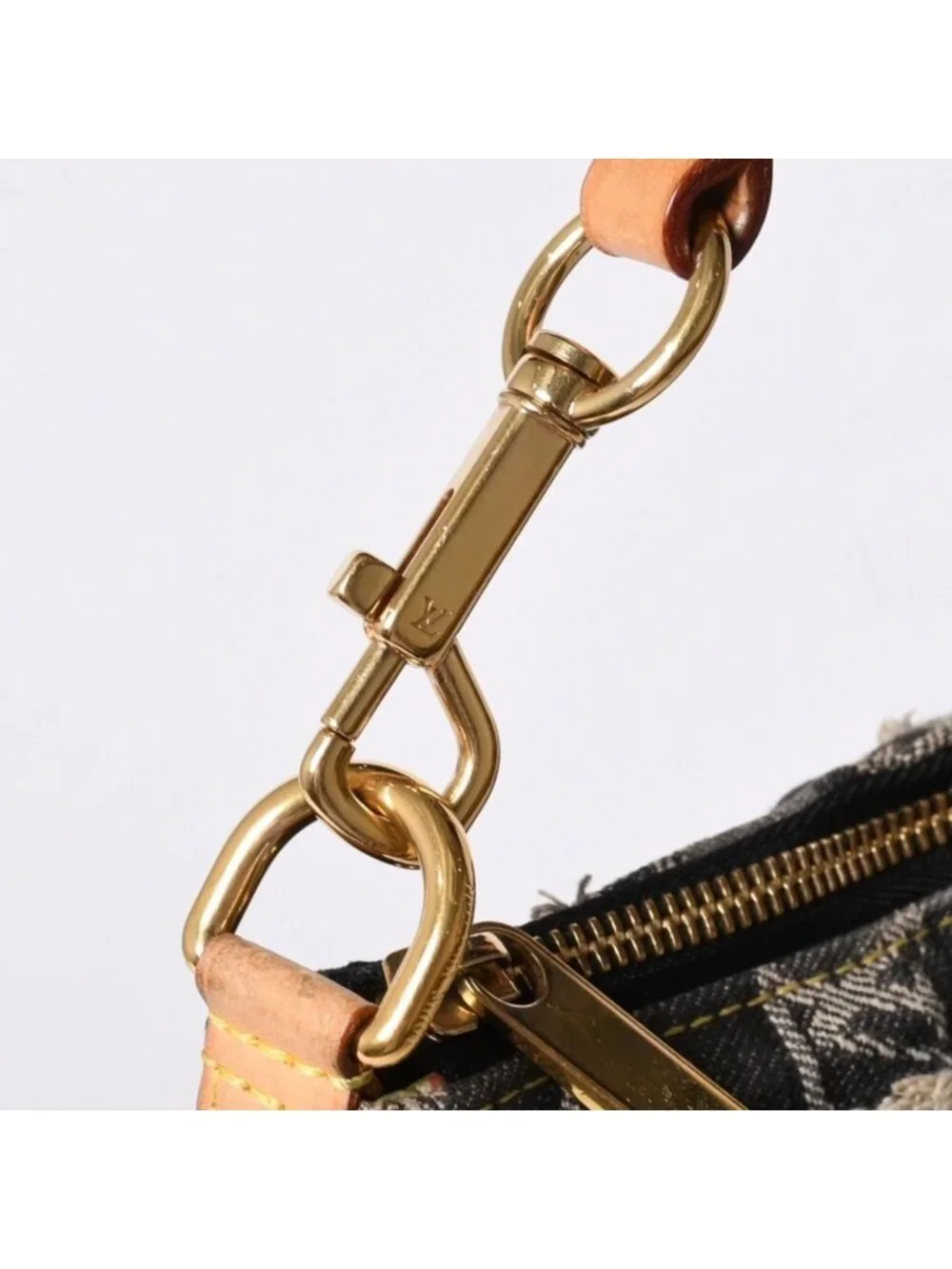Louis Vuitton Monogram Denim Pouch Black
